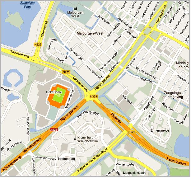 plattegrond parkeren arnhem